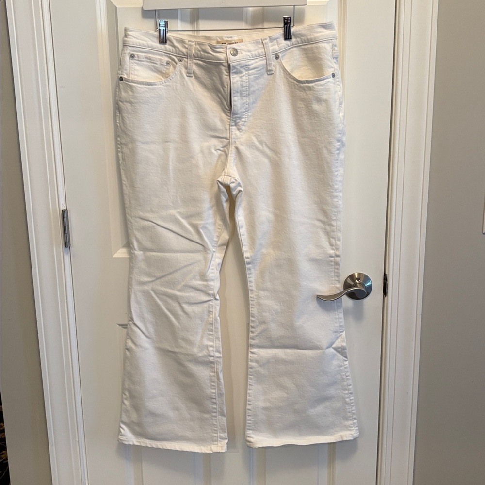 Madewell Cream Flare & Wide Leg Jeans
